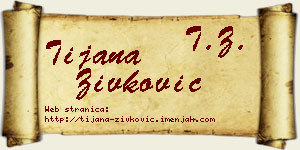 Tijana Živković vizit kartica
